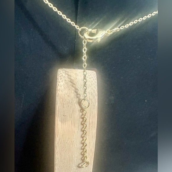 Dainty Gold Tone CZ Cross Necklace – Adjustable 16–18” - Picture 10 of 11